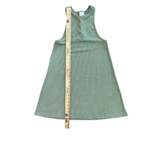 O'Rageous Women's Twist Back Dress Green Size Small Ribbed Beach Sundress - Picture 3 of 4